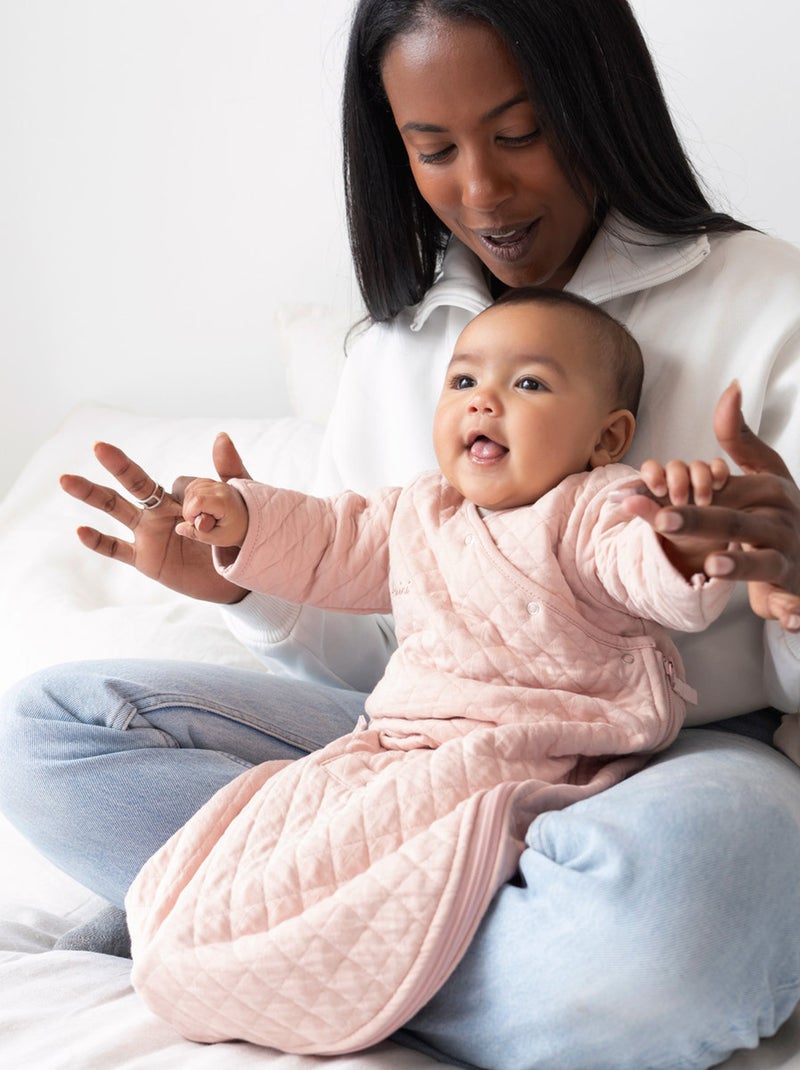 Bemini Gigoteuse avec moufles Pady quilted jersey Rose clair - Kiabi