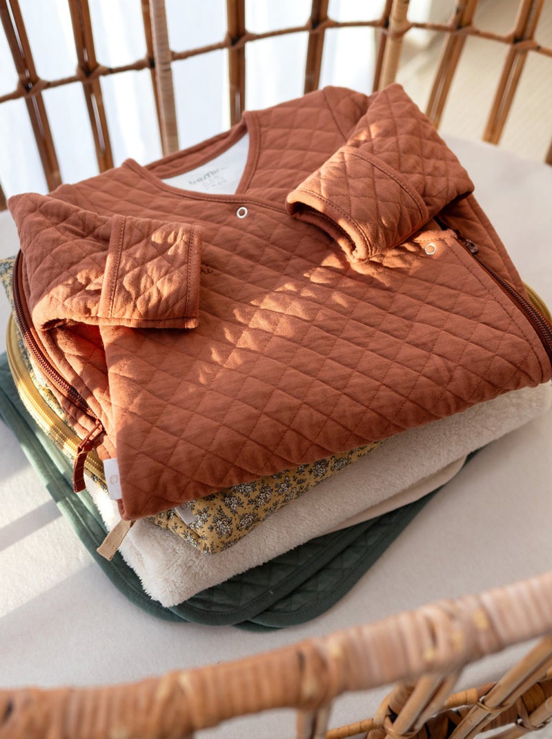 Bemini Gigoteuse avec moufles Pady quilted jersey Rouge brique - Kiabi