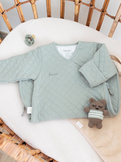 Bemini Gigoteuse avec moufles Pady quilted jersey - Kiabi