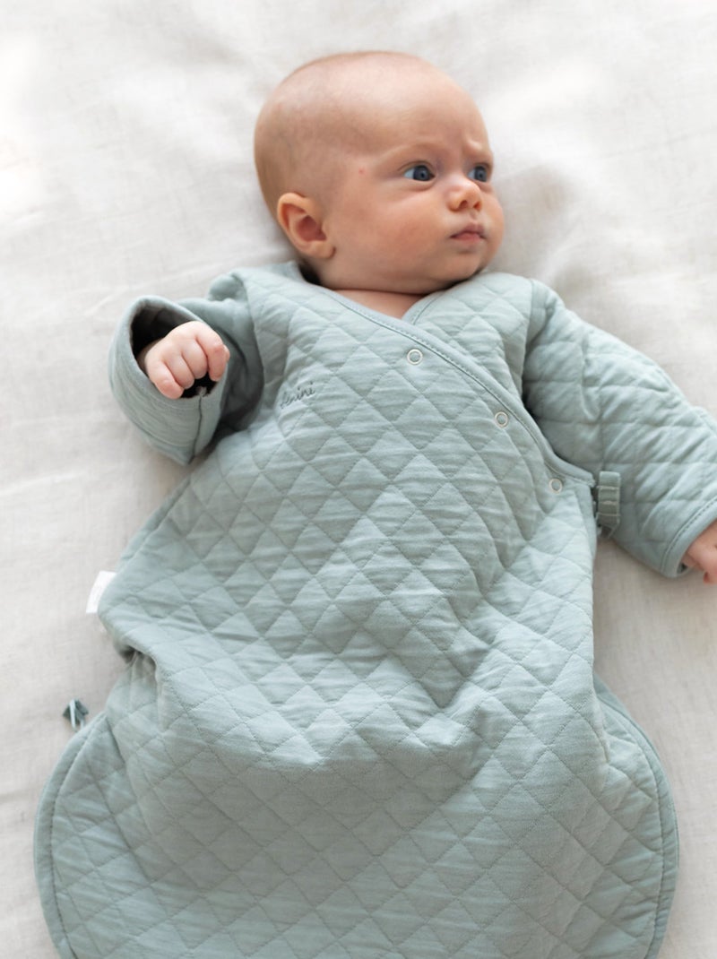 Bemini Gigoteuse avec moufles Pady quilted jersey Vert chèvrefeuille - Kiabi