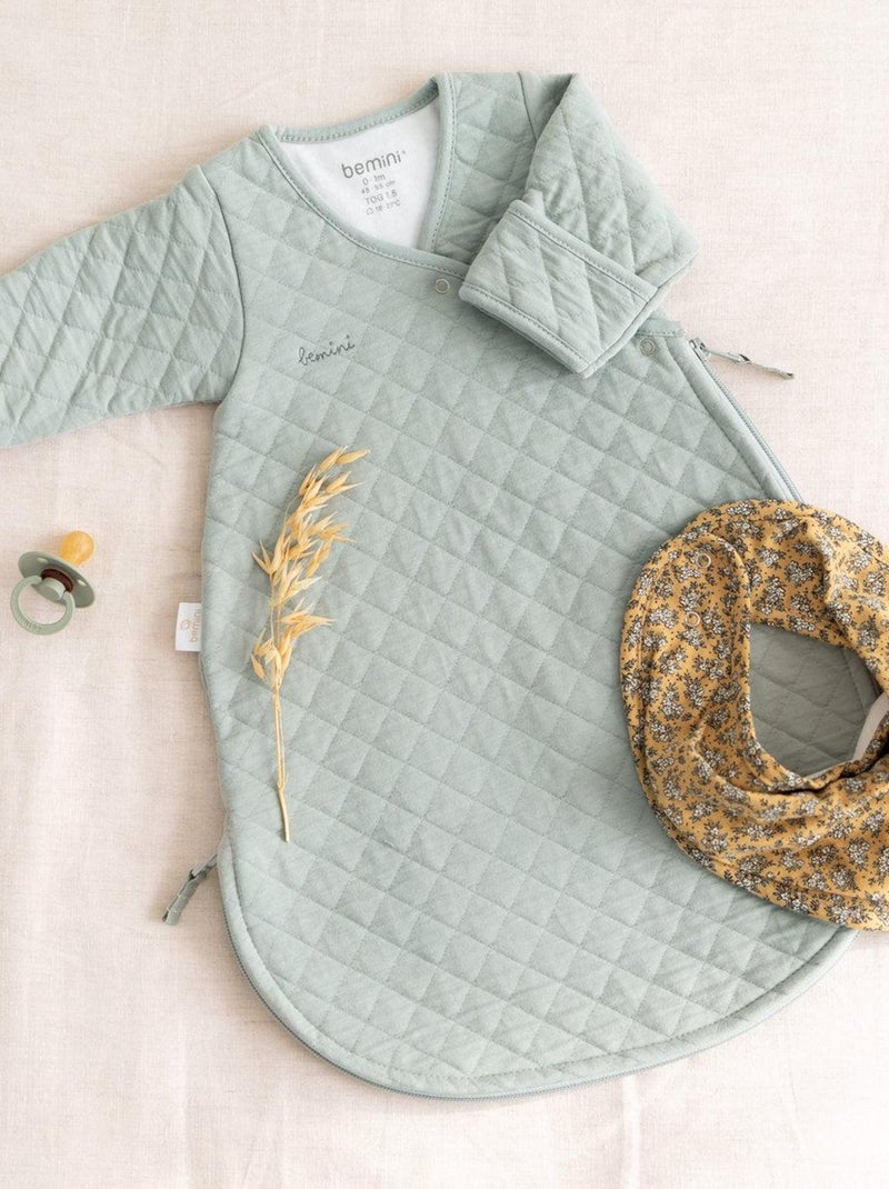Bemini Gigoteuse avec moufles Pady quilted jersey Vert chèvrefeuille - Kiabi