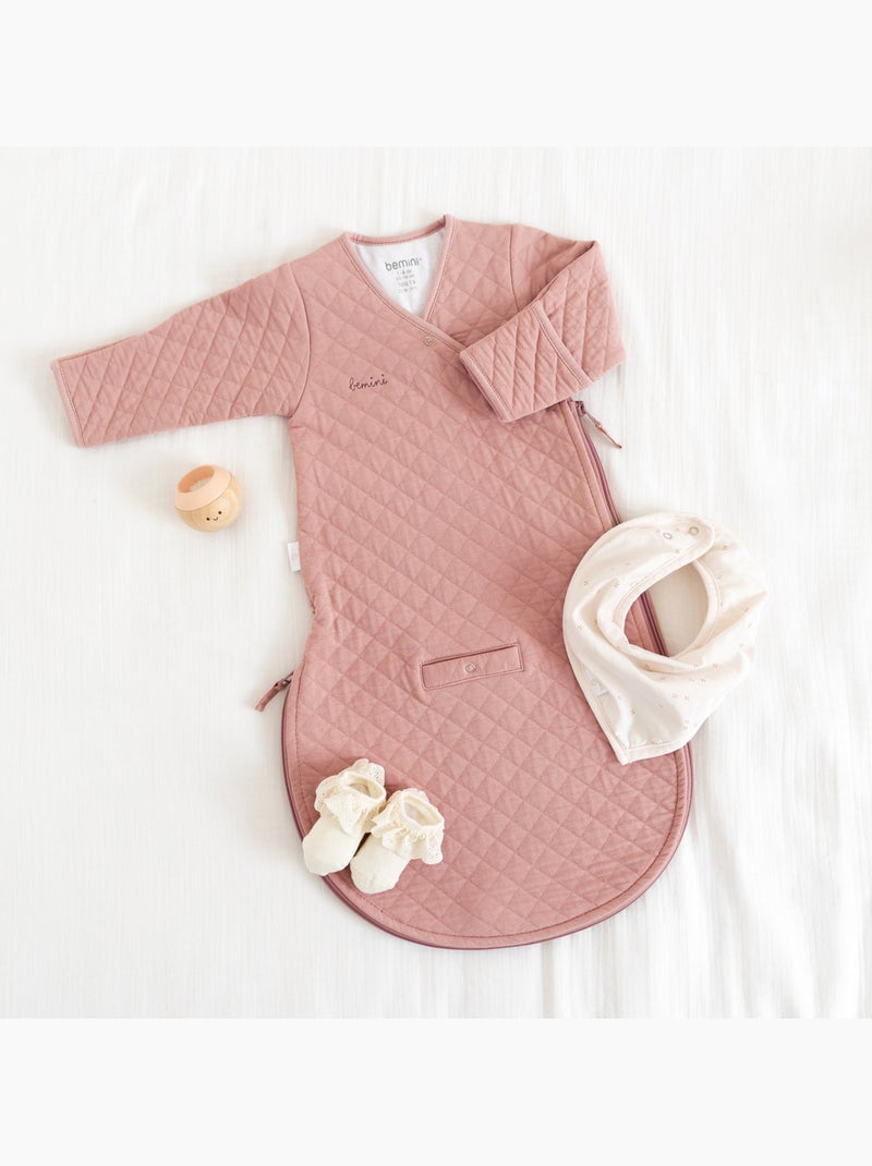 Bemini Gigoteuse avec moufles Pady quilted jersey Vieux rose - Kiabi