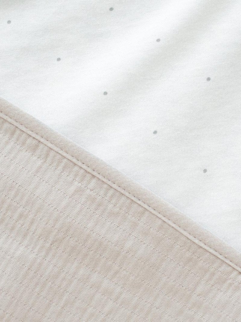 Bemini Gigoteuse avec moufles Pady Tetra Jersey et jersey Beige sable - Kiabi