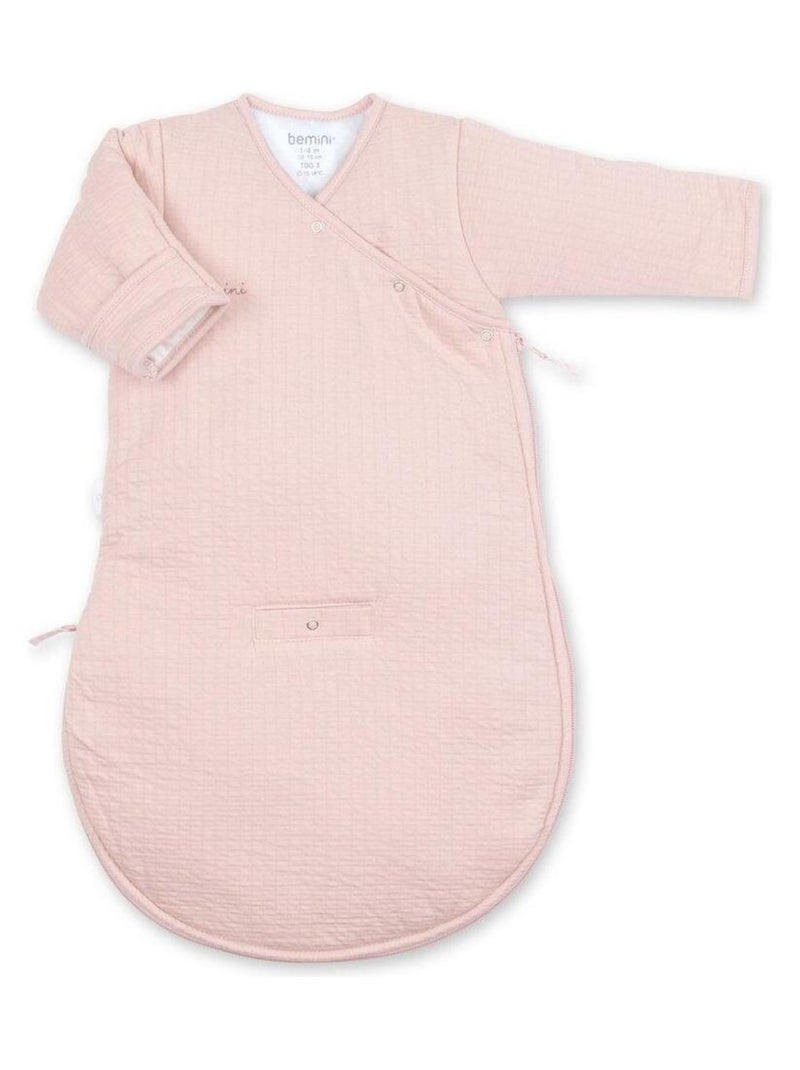 Bemini Gigoteuse avec moufles Pady Tetra Jersey et jersey Rose clair - Kiabi