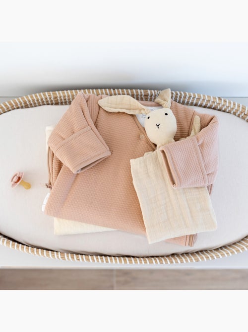 Bemini Gigoteuse avec moufles Pady waffle et jersey bio - Kiabi