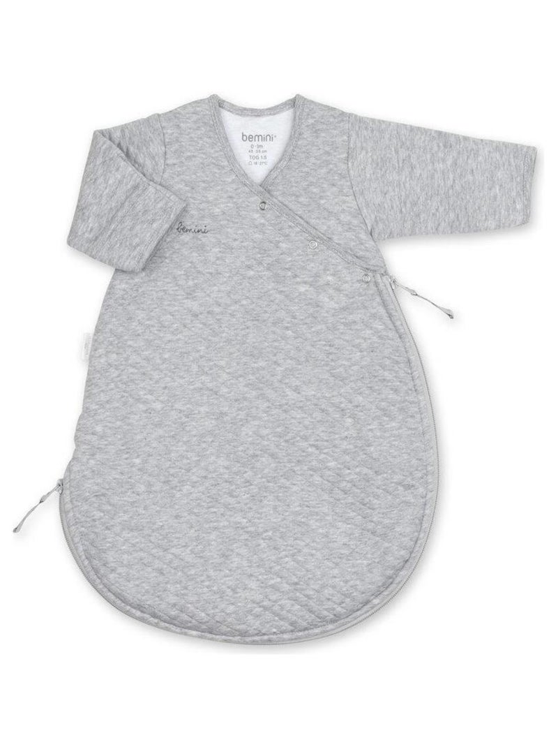 Bemini Gigoteuse avec moufles Quilted jersey Gris Gris - Kiabi