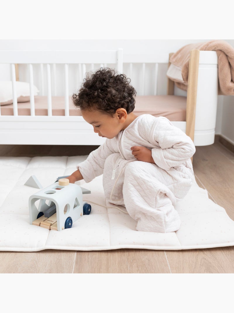 Bemini Gigoteuse jambes séparables Matelassé confort Beige chiné - Kiabi