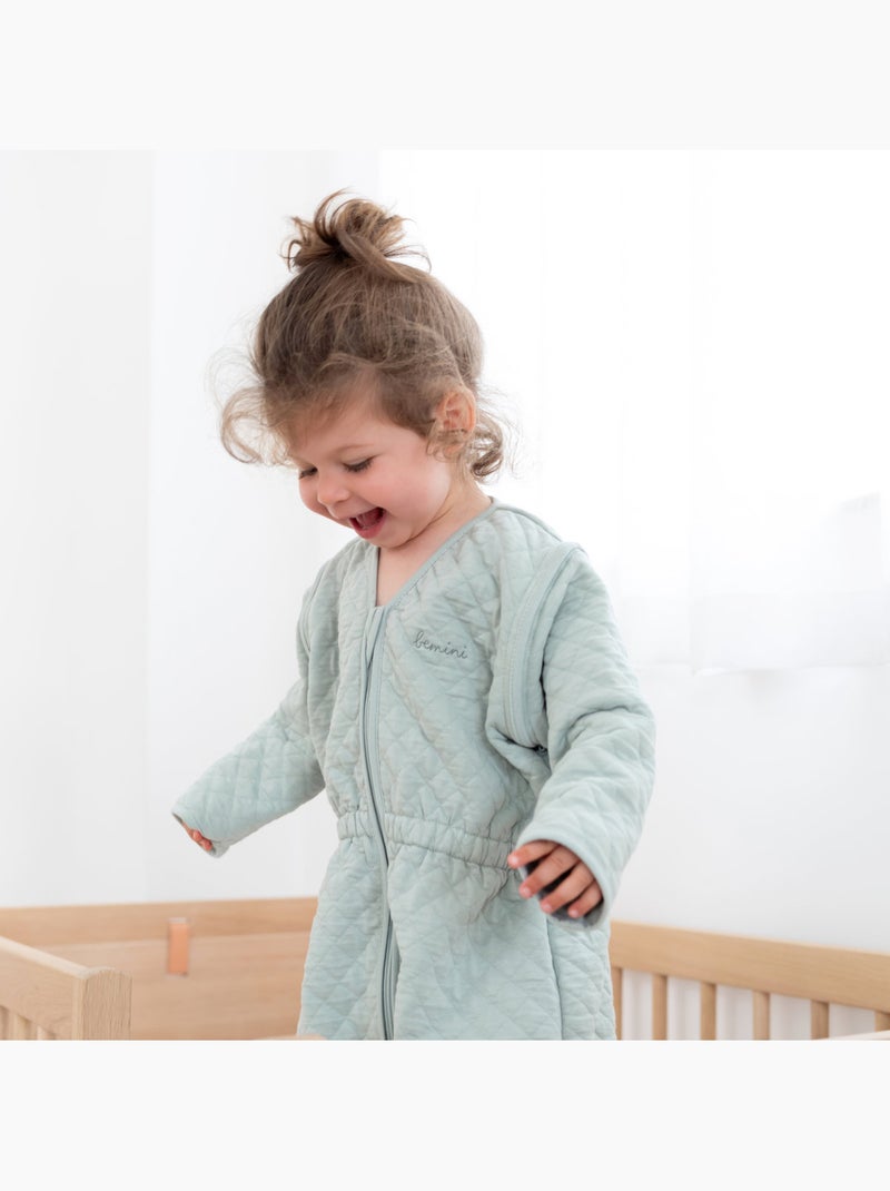 Bemini Gigoteuse jambes séparables Matelassé confort Vert chèvrefeuille - Kiabi