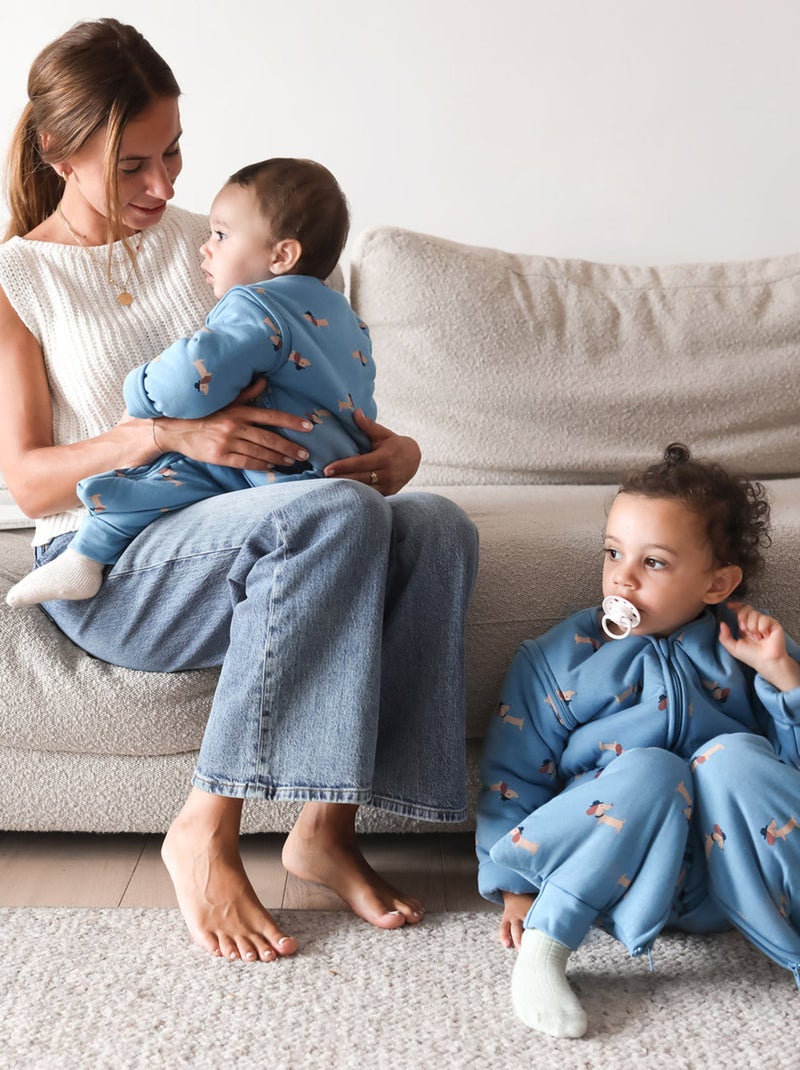 Bemini Gigoteuse jambes séparables Pady jersey et jersey Bleu Bleu - Kiabi