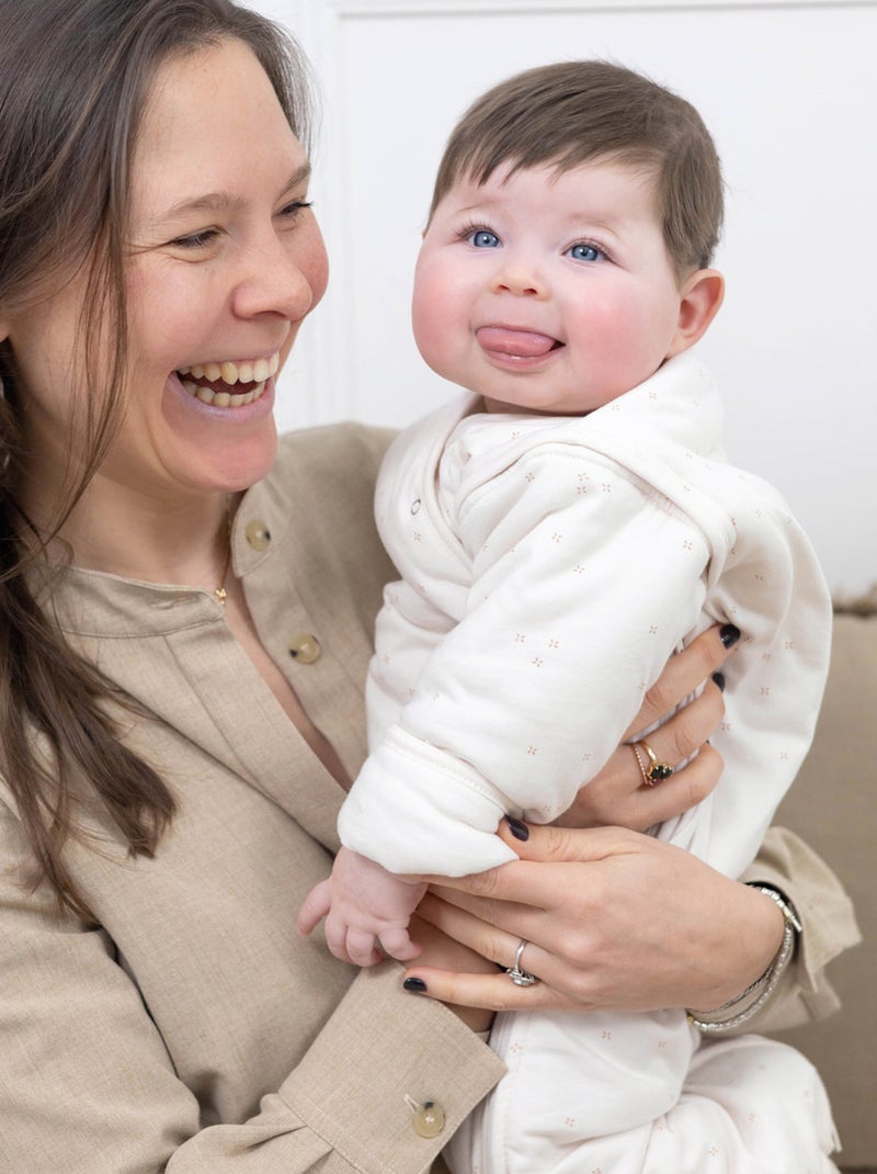 Bemini Gigoteuse jambes séparables Pady jersey et jersey Crème - Kiabi