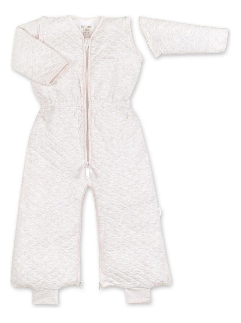 Bemini Gigoteuse  jambes séparables Pady quilted jersey Beige grès - Kiabi