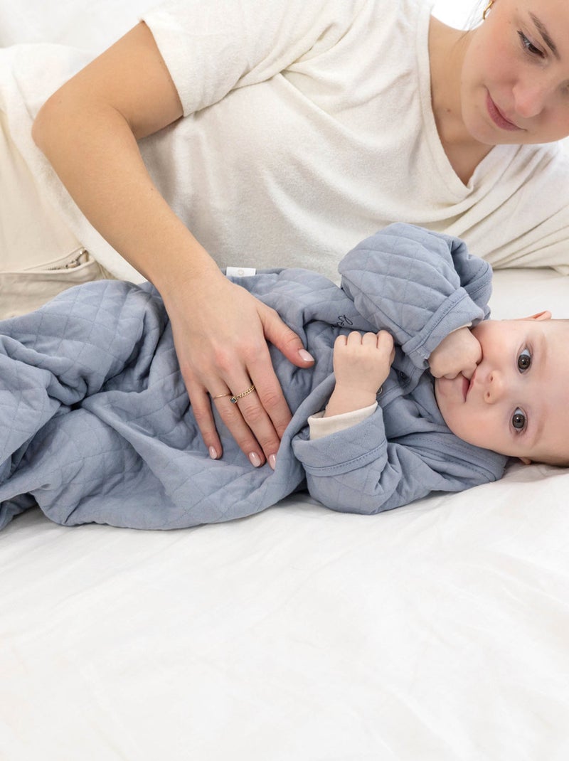 Bemini Gigoteuse jambes séparables Pady quilted jersey Bleu ardoise - Kiabi