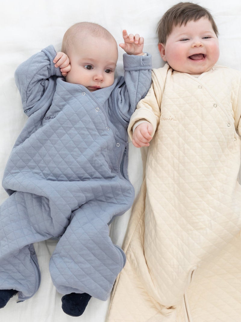 Bemini Gigoteuse jambes séparables Pady quilted jersey Bleu ardoise - Kiabi