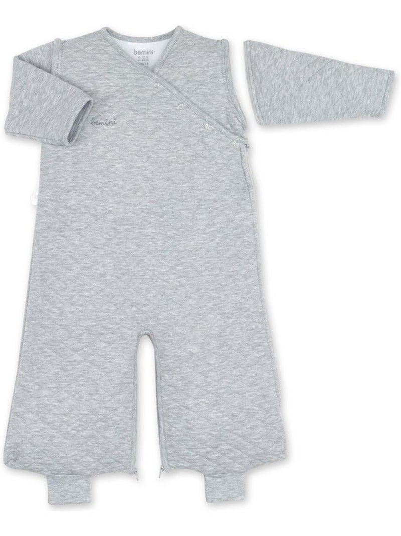 Bemini Gigoteuse jambes séparables Pady quilted jersey Gris chiné - Kiabi