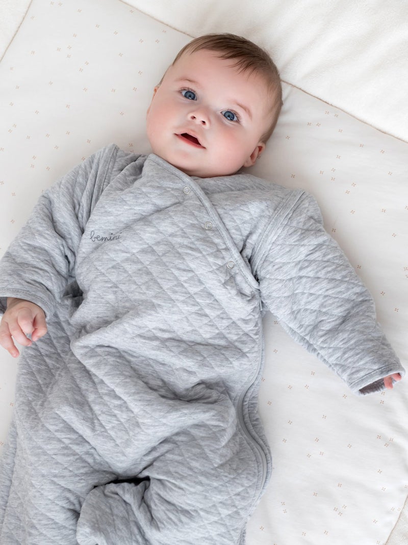 Bemini Gigoteuse jambes séparables Pady quilted jersey Gris chiné - Kiabi