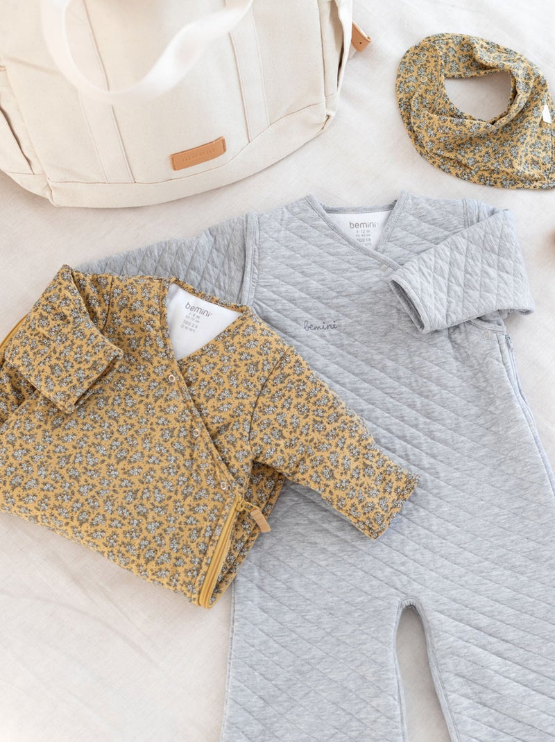 Bemini Gigoteuse jambes séparables Pady quilted jersey Gris chiné - Kiabi