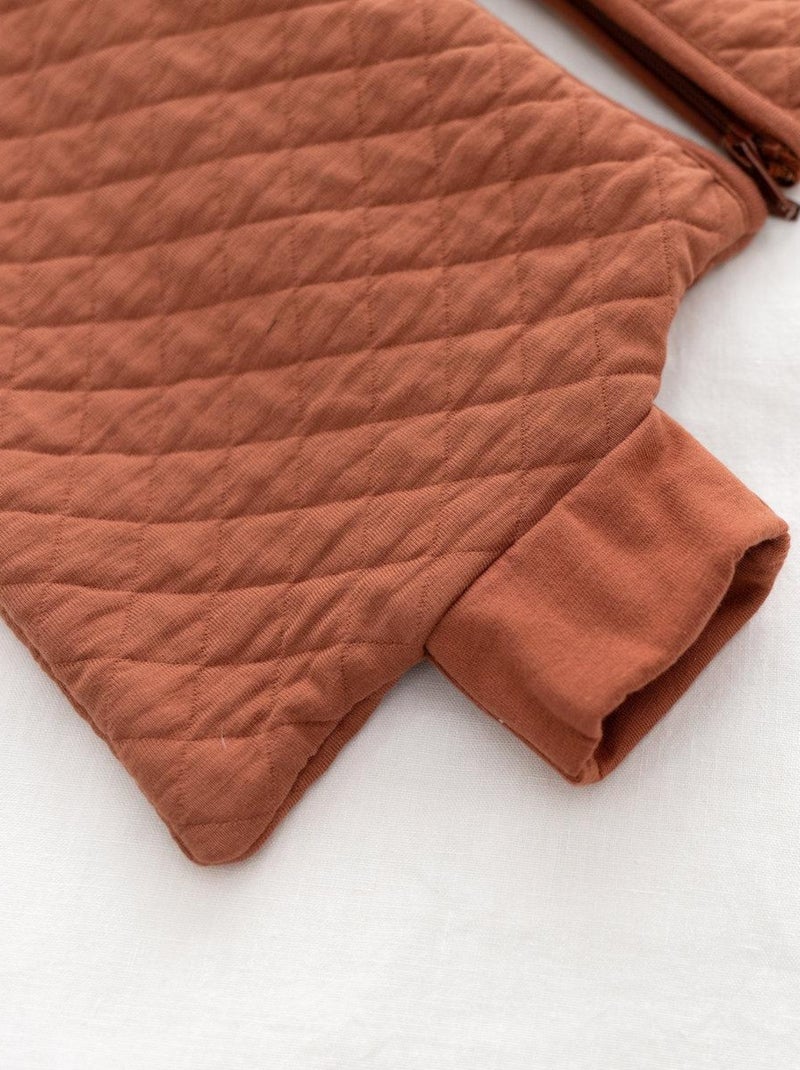 Bemini Gigoteuse jambes séparables Pady quilted jersey Rouge brique - Kiabi