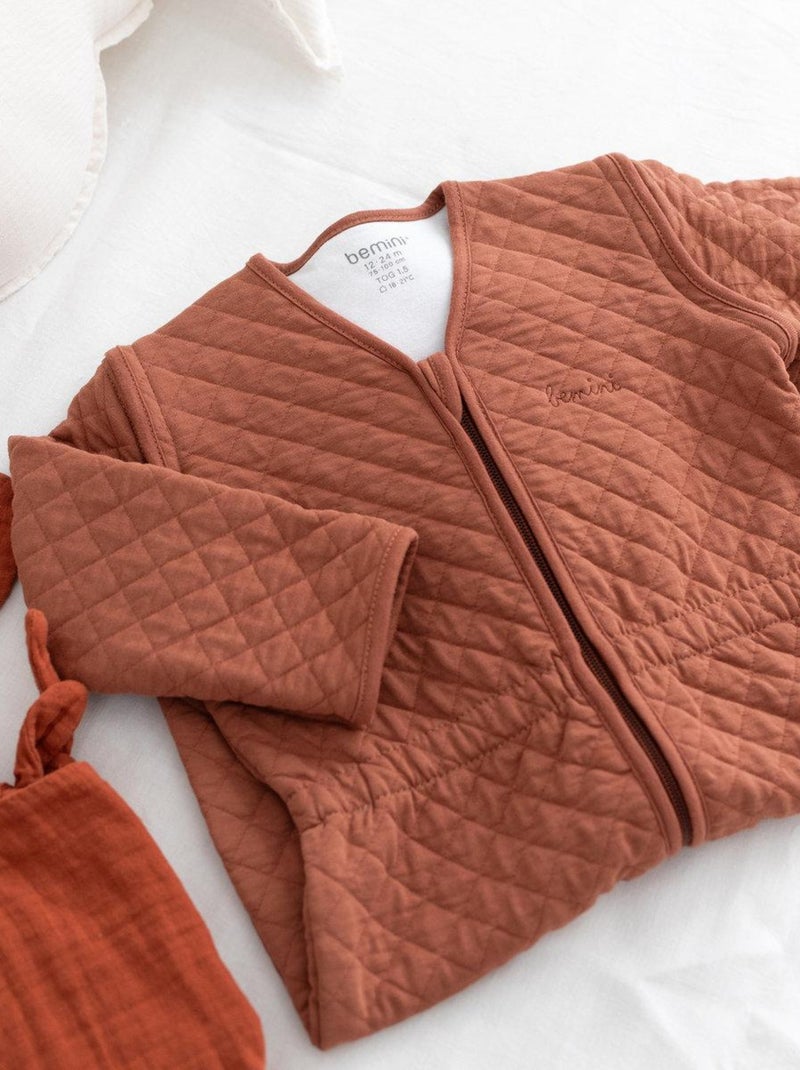 Bemini Gigoteuse jambes séparables Pady quilted jersey Rouge brique - Kiabi