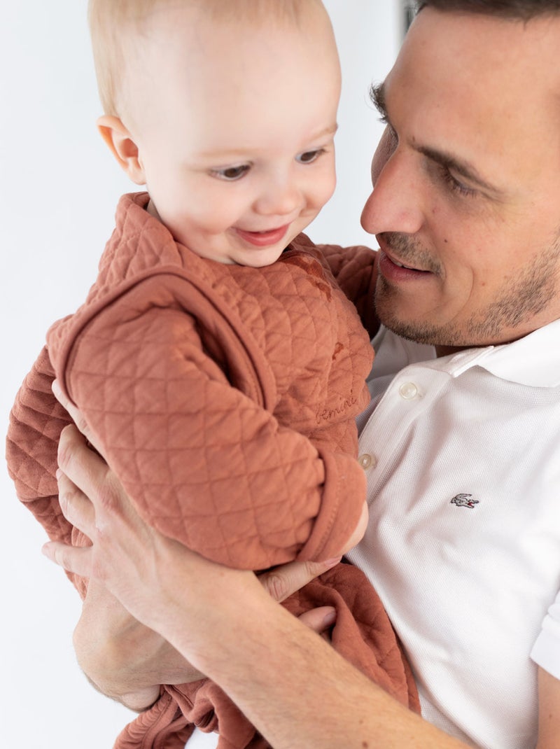 Bemini Gigoteuse jambes séparables Pady quilted jersey Rouge brique - Kiabi