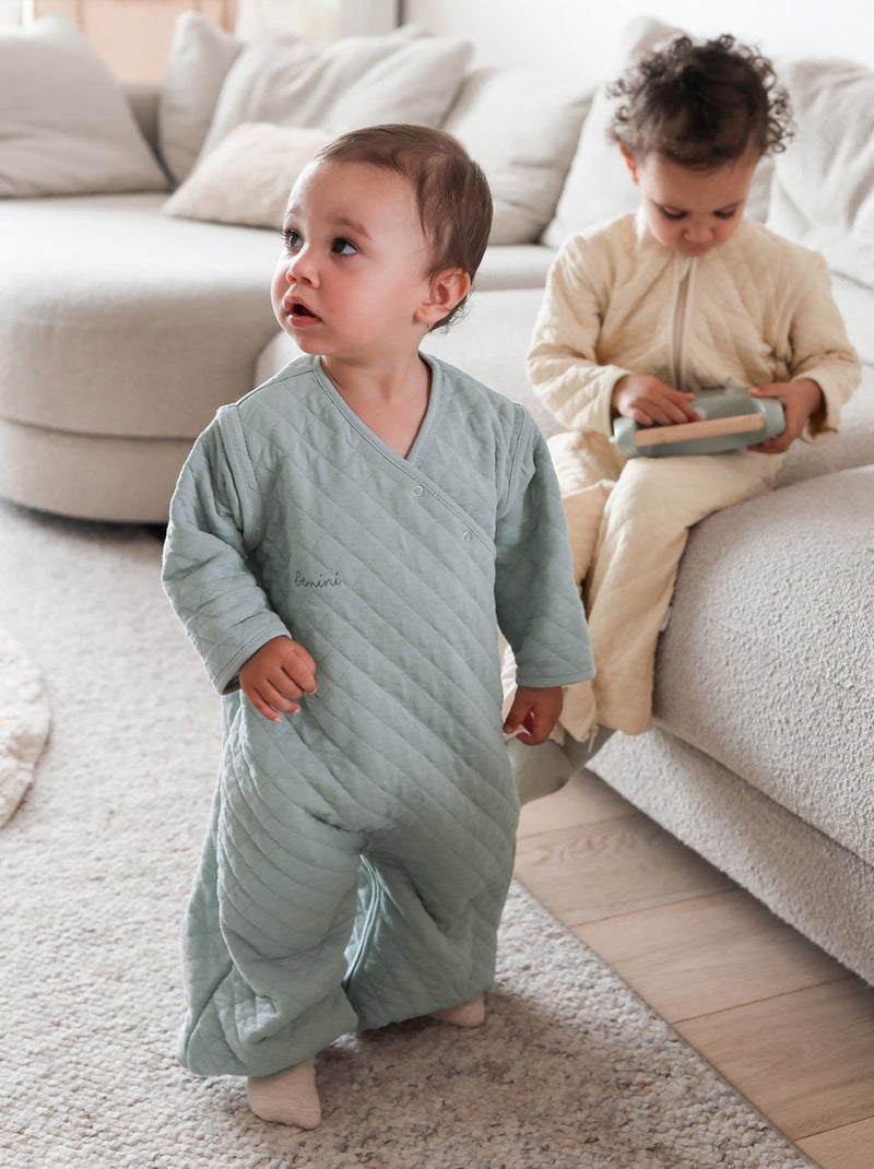 Bemini Gigoteuse jambes séparables Pady quilted jersey Vert chèvrefeuille - Kiabi