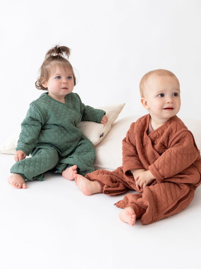 Bemini Gigoteuse jambes séparables Pady quilted jersey Vert - Kiabi