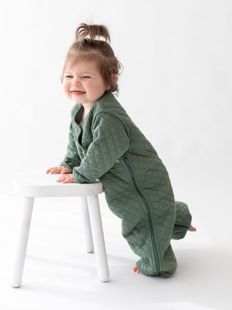 Bemini Gigoteuse jambes séparables Pady quilted jersey Vert - Kiabi