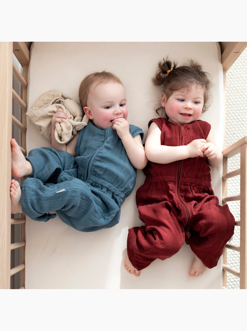 Bemini Gigoteuse jambes séparables Swaddle Bleu pétrole - Kiabi