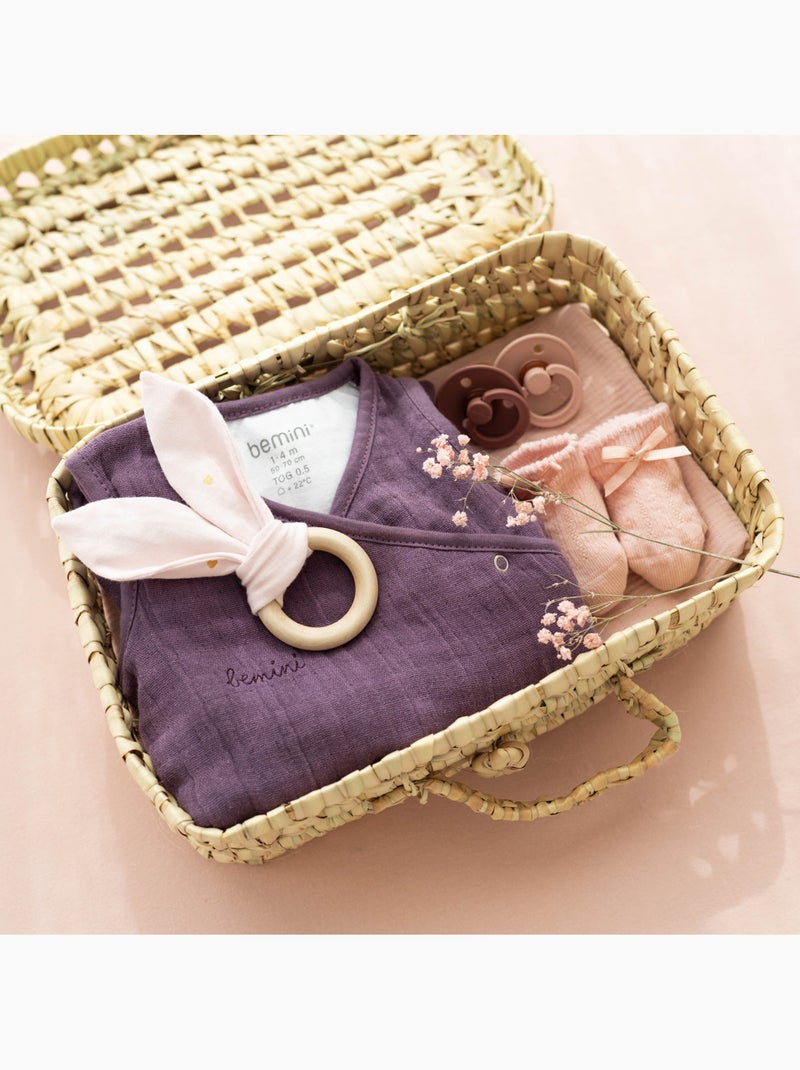 Bemini Gigoteuse sans manches Gaze de bambou Mauve - Kiabi