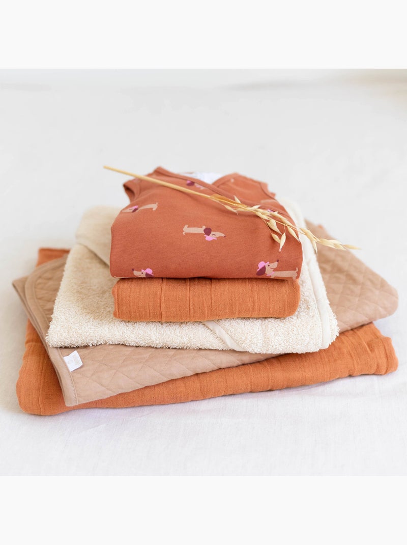 Bemini Gigoteuse sans manches Gaze de bambou Orange - Kiabi