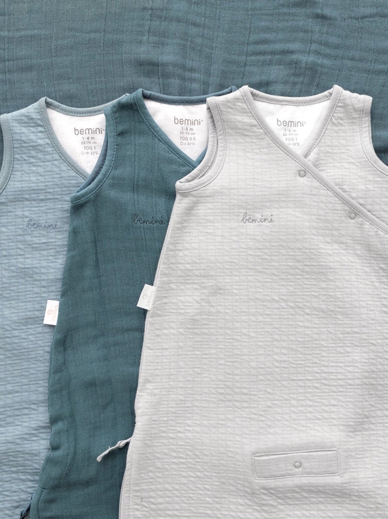 Bemini Gigoteuse sans manches Tetra Jersey Gris - Kiabi