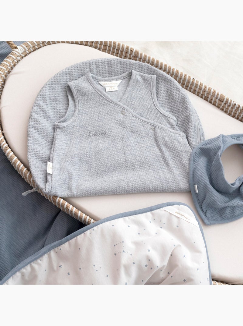 Bemini Gigoteuse sans manches Waffle bio Gris chiné - Kiabi