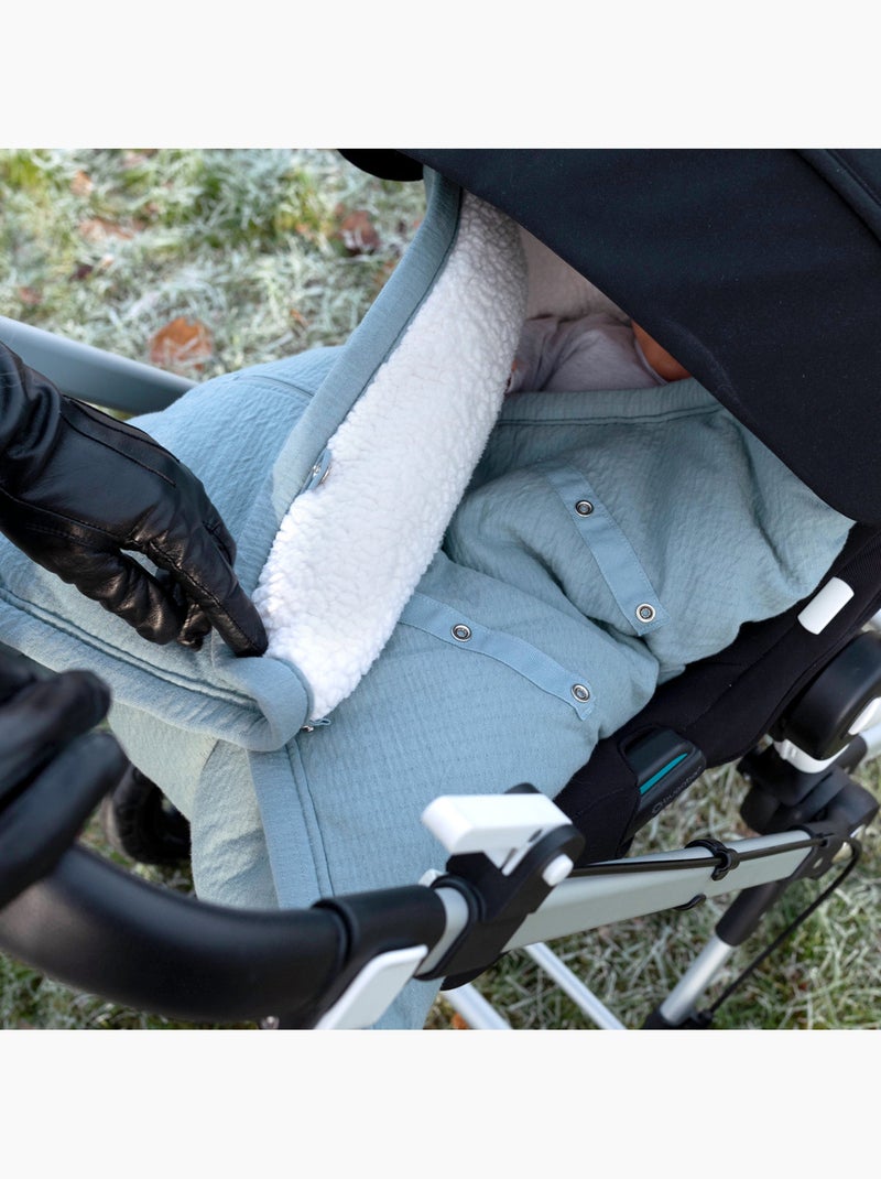 Bemini Nid d'ange BISIDE ouatiné Pady jersey et teddy Bleu foncé - Kiabi