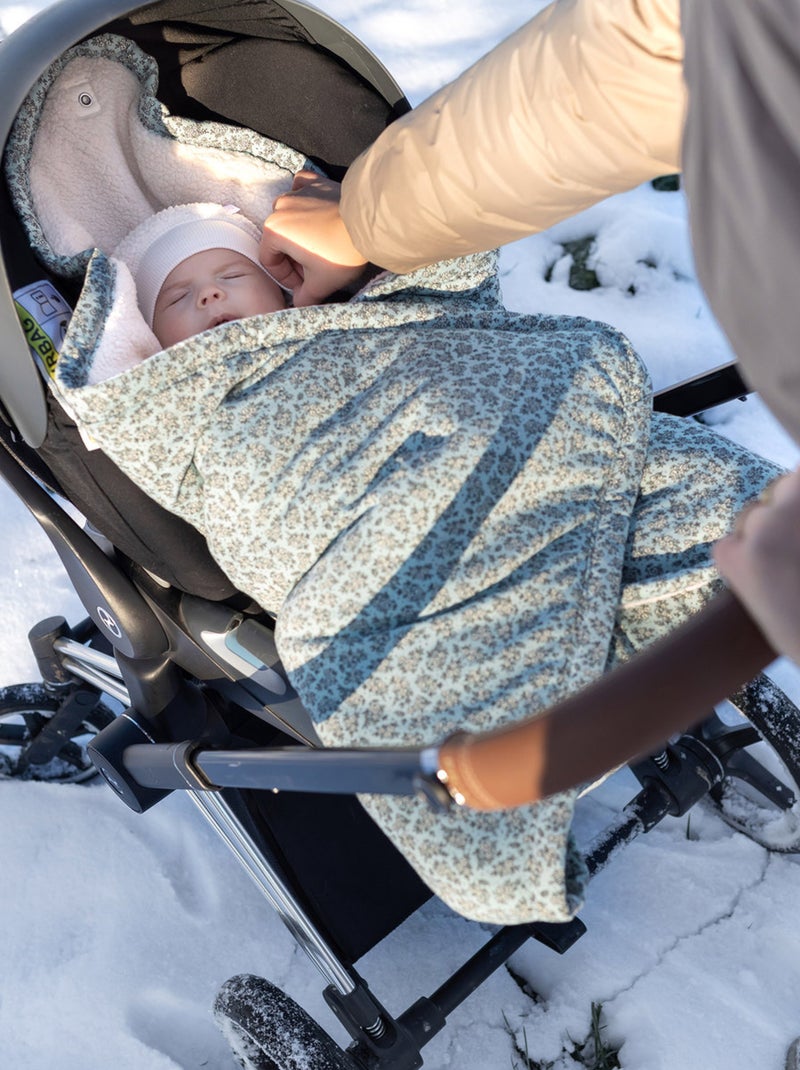 Bemini Nid d'ange BISIDE ouatiné Pady  jersey et teddy Bleu polaire - Kiabi