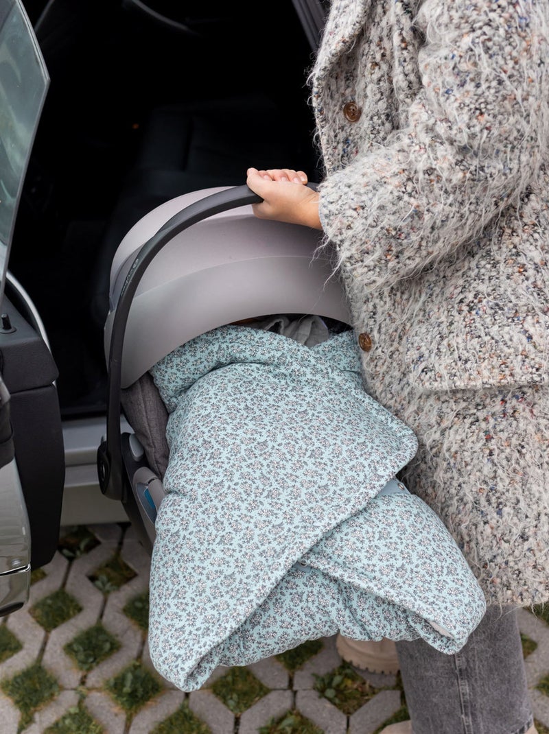 Bemini Nid d'ange BISIDE ouatiné Pady  jersey et teddy Bleu polaire - Kiabi