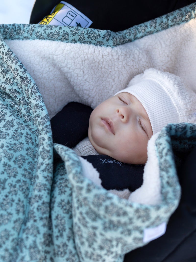 Bemini Nid d'ange BISIDE ouatiné Pady  jersey et teddy Bleu polaire - Kiabi