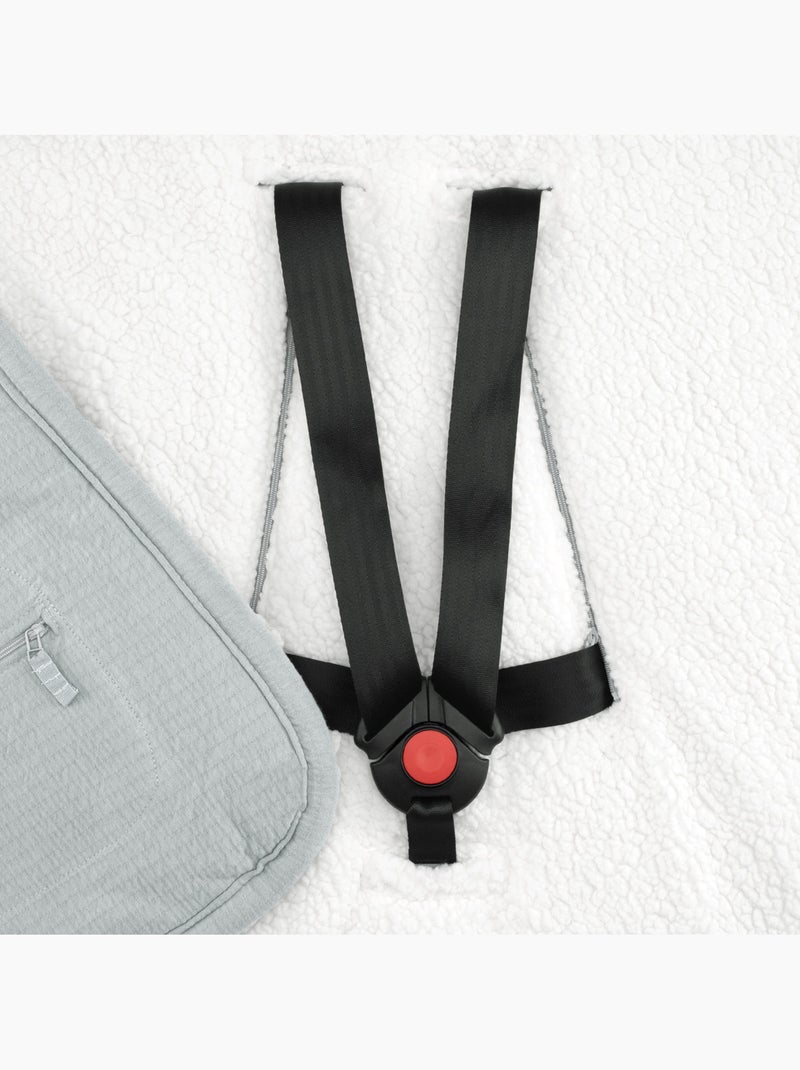 Bemini Nid d'ange BISIDE ouatiné Pady jersey et teddy Gris - Kiabi