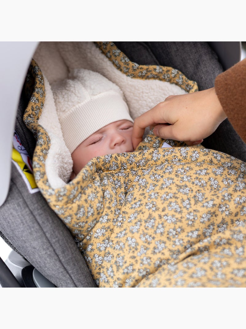 Bemini Nid d'ange BISIDE ouatiné Pady  jersey et teddy Safran - Kiabi