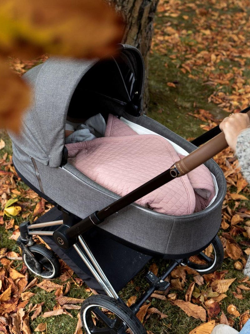 Bemini Nid d'ange BISIDE ouatiné Pady quilted et teddy Rose foncé - Kiabi