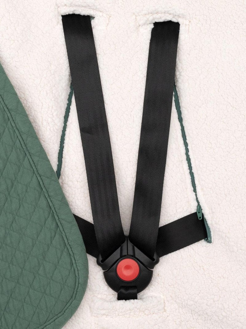 Bemini Nid d'ange BISIDE ouatiné Pady quilted et teddy Vert - Kiabi