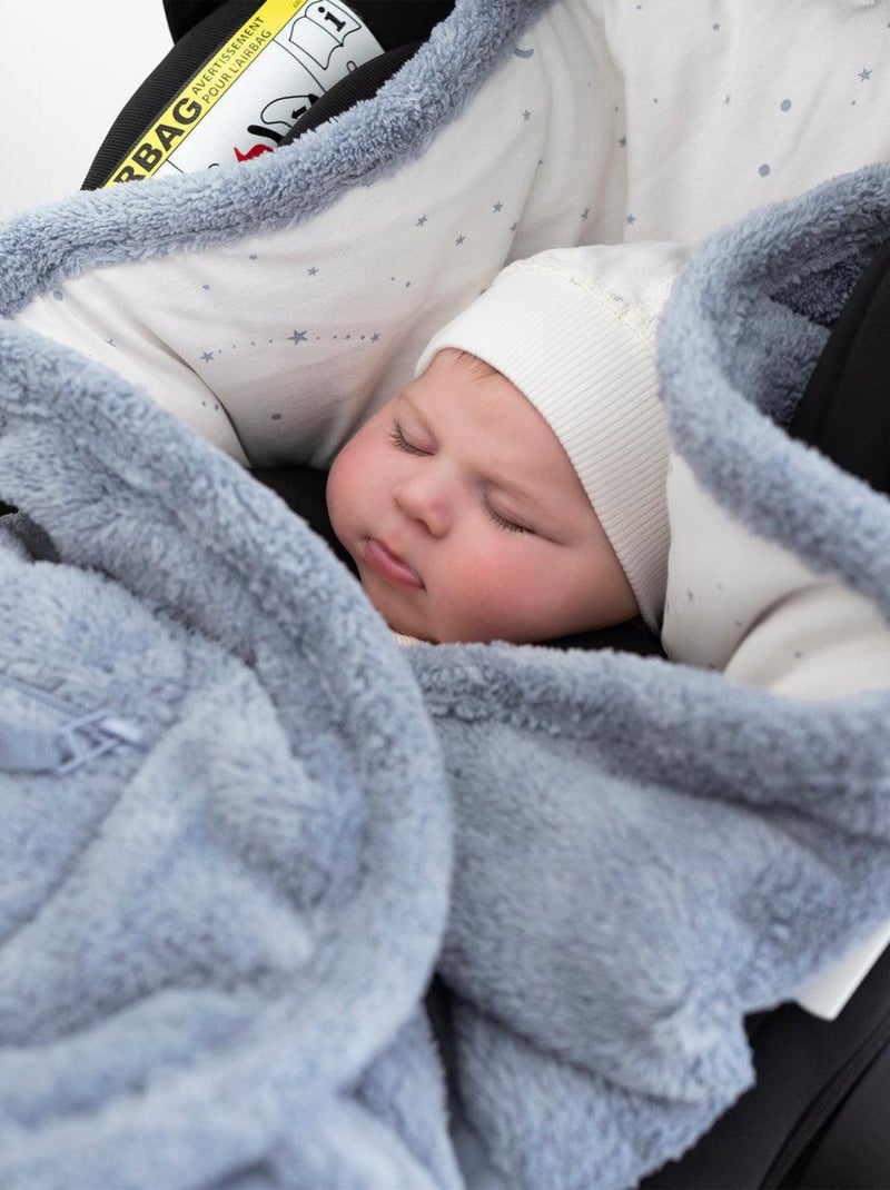 Bemini Nid d'ange BISIDE ouatiné Pady softy et jersey Bleu ardoise - Kiabi