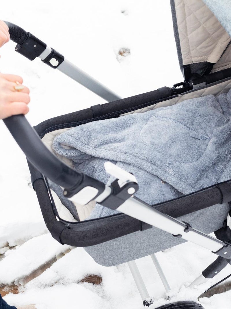 Bemini Nid d'ange BISIDE ouatiné Pady softy et jersey Bleu ardoise - Kiabi