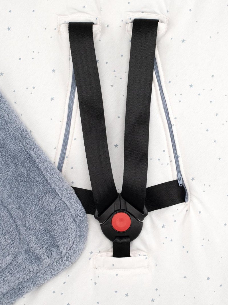 Bemini Nid d'ange BISIDE ouatiné Pady softy et jersey Bleu ardoise - Kiabi