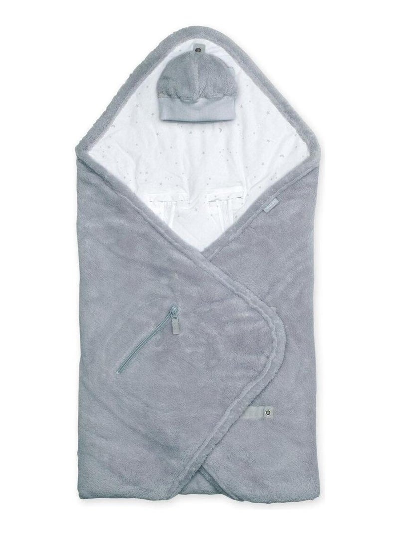 Bemini Nid d'ange BISIDE ouatiné Pady softy et jersey Gris Blanc - Kiabi