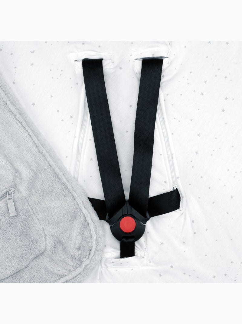 Bemini Nid d'ange BISIDE ouatiné Pady softy et jersey Gris Blanc Gris - Kiabi