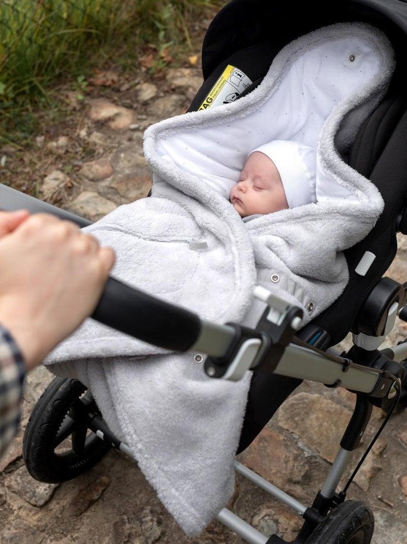 Bemini Nid d'ange BISIDE ouatiné Pady softy et jersey Gris clair - Kiabi