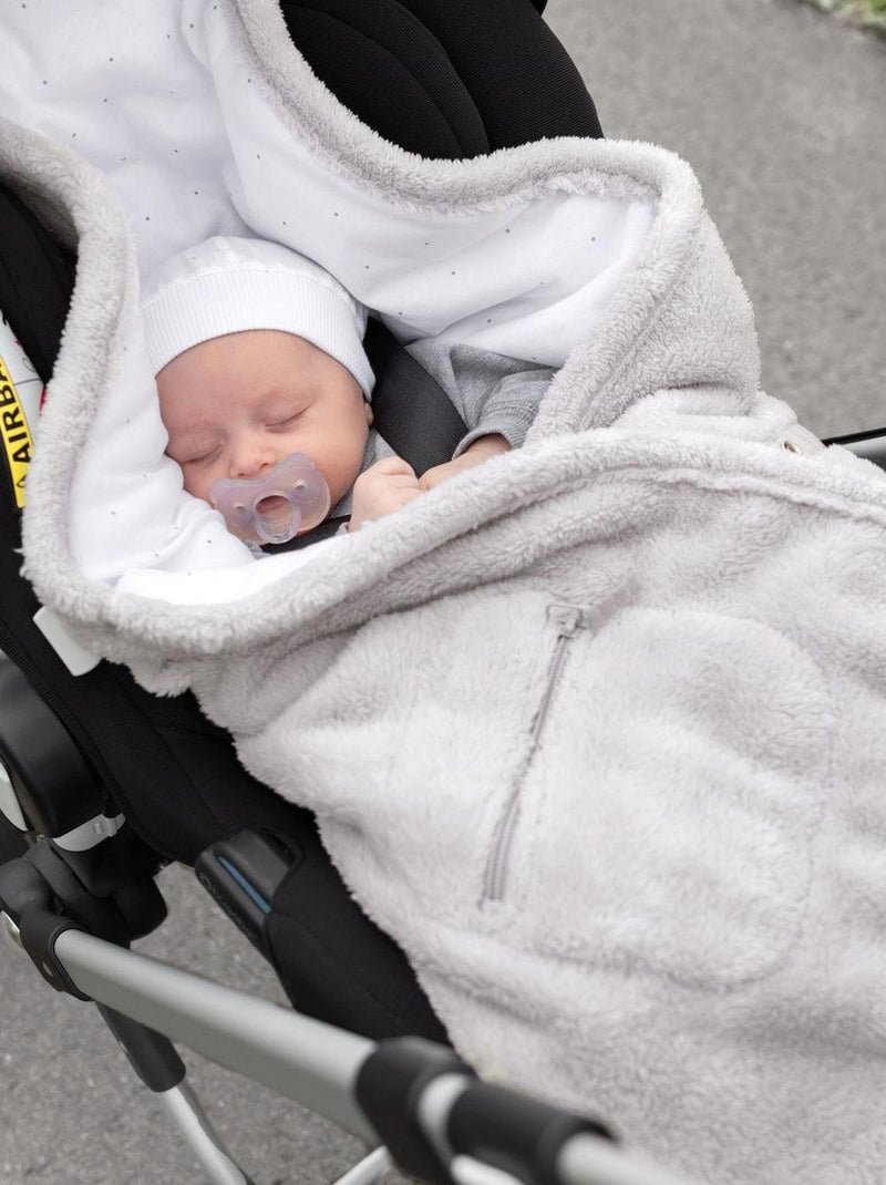 Bemini Nid d'ange BISIDE ouatiné Pady softy et jersey Gris clair - Kiabi