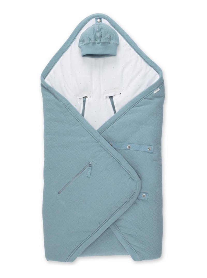 Bemini Nid d'ange BISIDE ouatiné Pady tetra jersey et jersey Bleu foncé - Kiabi