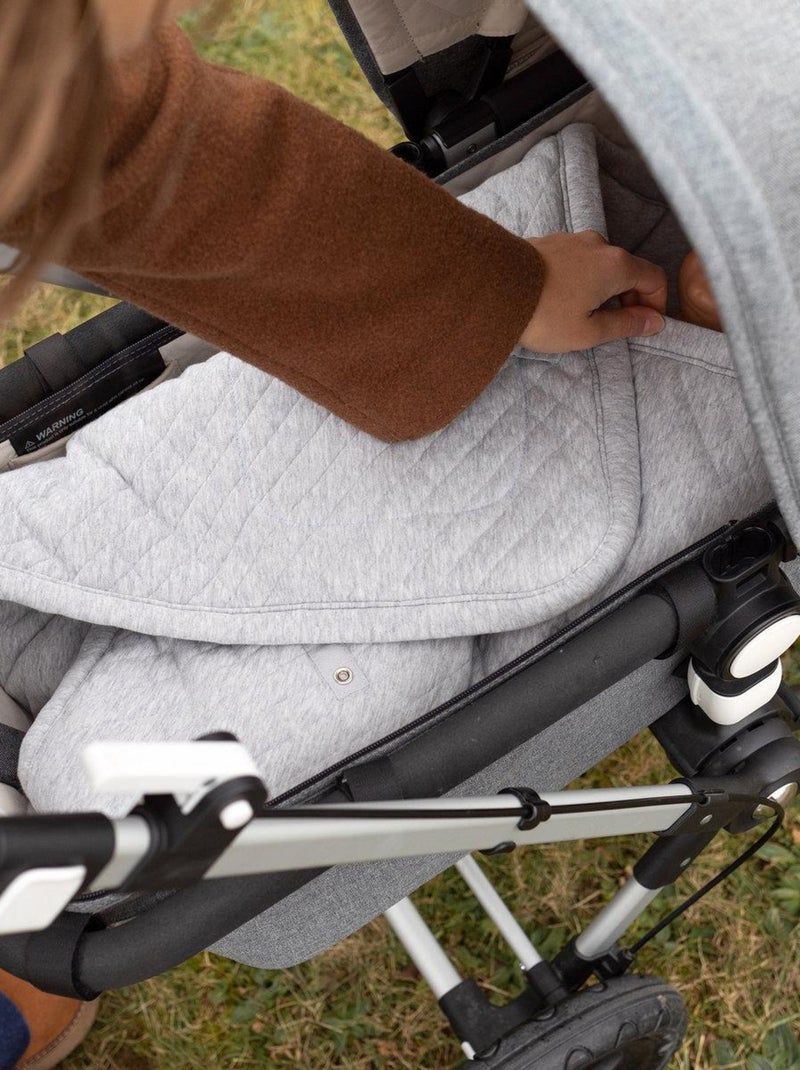 Bemini Nid d'ange BISIDE ouatiné Quilted et pady jersey Gris chiné - Kiabi