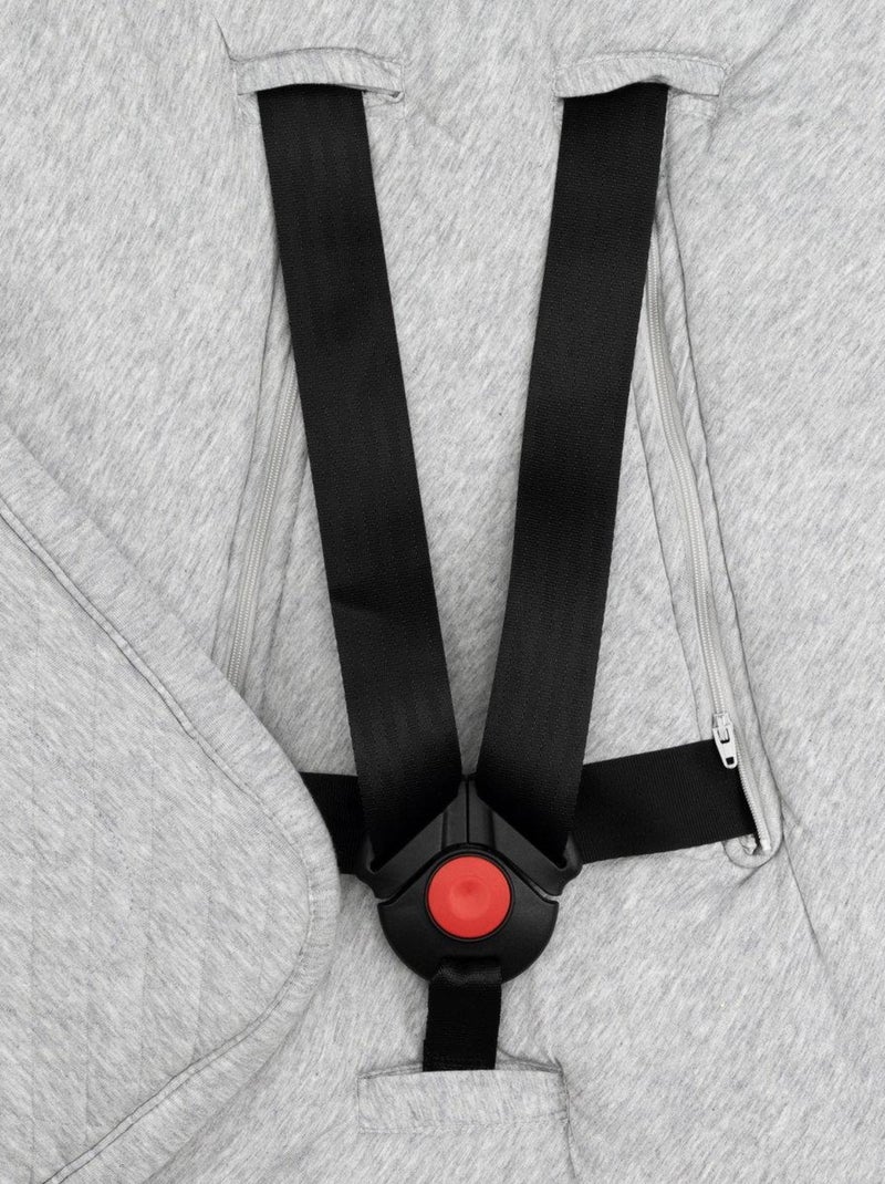 Bemini Nid d'ange BISIDE ouatiné Quilted et pady jersey Gris chiné - Kiabi