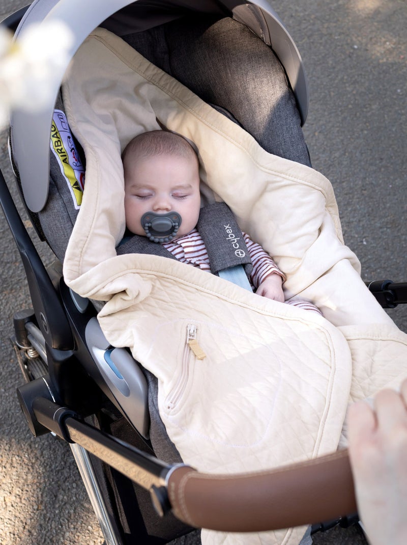 Bemini Nid d'ange BISIDE Quilted et Jersey Beige coquille - Kiabi